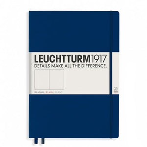 Leuchtturm1917 Notebook - Plain, A4+, Navy