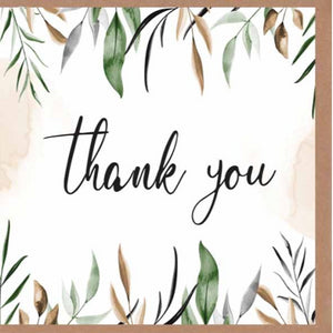 Paper Street Greeting Card - Thank You Leaves