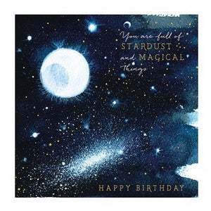 The Art File Greeting Card - Natural Phenomenon, Stardust & Magical Things Birthday