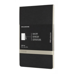 Moleskine Professional Notepad - Ruled, Large, Black