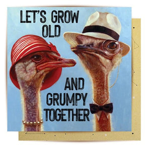La La Land Greeting Card - Ostrich Couple