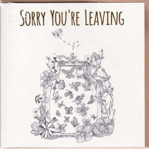 Paper Street Greeting Card - Sorry You're Leaving, Bug Jar