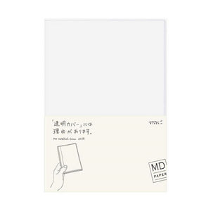 Midori MD Notebook Cover - A5, Clear Plastic