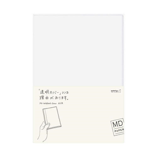 Midori MD Notebook Cover - A5, Clear Plastic