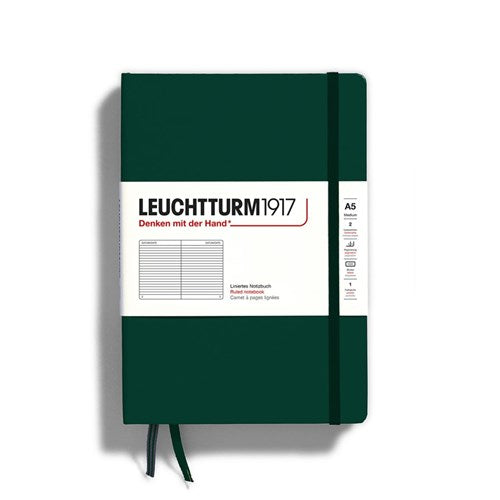 Leuchtturm1917 Notebook - Ruled, A5, Forest Green