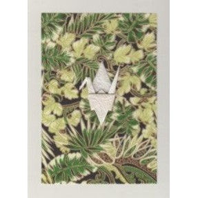 Heiko Design Greeting Card - Origami Crane, Palm Leaves