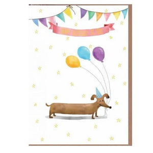 Paper Street A4 Card - Happy Birthday Balloon Dog