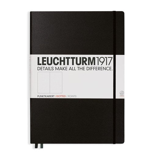 Leuchtturm1917 Notebook - Dotted, A4+, Black