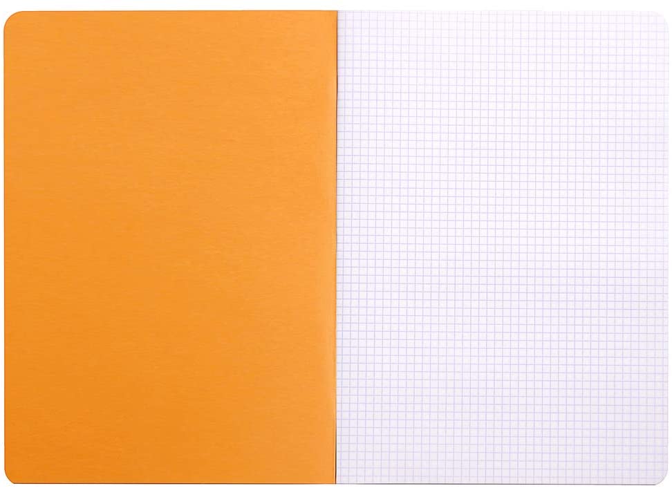 Rhodia Cahier Notebook - 5x5 Grid, A5, Orange - Paperpoint