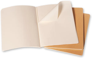 Moleskine Cahier Notebook - Plain, Extra Large, Kraft