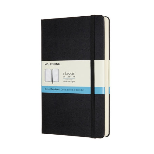 Moleskine Hard Cover Notebook - Dot Grid, Large Expanded, Black