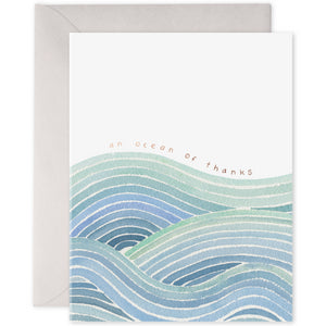 E Frances Greeting Card - Ocean of Thanks