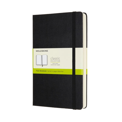Moleskine Hard Cover Notebook - Plain, Large Expanded, Black