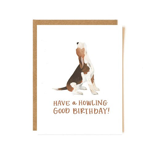 1Canoe2 Greeting Card - Howling Good Birthday