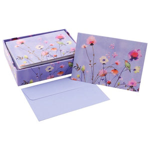 Note Card Set - Lavender Wildflowers