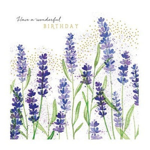 The Art File Greeting Card - Natural Phenomenon, Watercolour Lavender