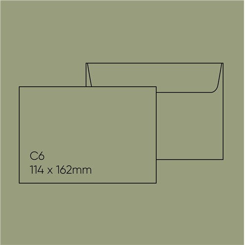 C6 Envelope (114x162mm) - Stephen Verdigris, Pack of 10