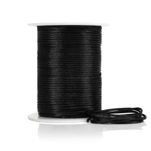 Cord: 2mm China Knot - Black (per metre)