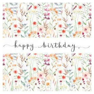 Paper Street Greeting Card - Happy Birthday Meadow