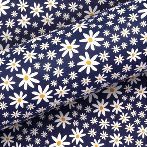 Gift Wrapping Paper - Daisy Chain, Navy (approx 3 mtrs)