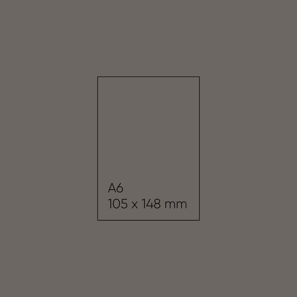 Blank Note Cards - A6 (105 x 148mm), Flat, Environment Concrete, Pack of 15