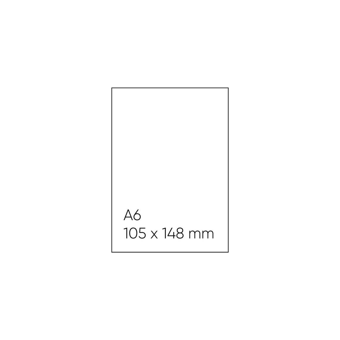 Blank Note Cards - A6 (105 x 148mm), Flat, White, Pack of 10