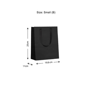 Gift Bag - Metro, Black, "B" Small, 198x250x110mm