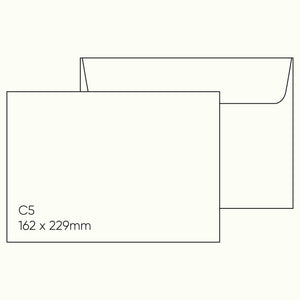C5 Envelope (162 x 229mm) - Stephen Gesso White, Pack of 10