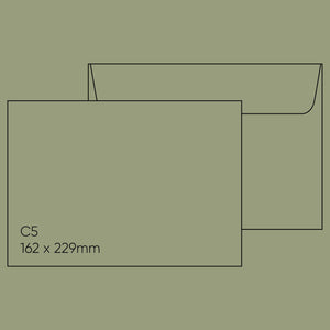 C5 Envelope (162 x 229mm) - Stephen Verdigris, Pack of 10