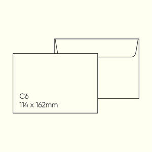 C6 Envelope (114x162mm) - Via Felt Cream White, Pack of 10