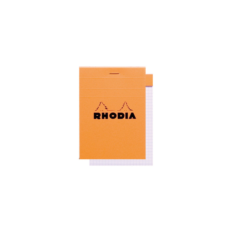 Rhodia #12 Notepad - Squared, 9 x 12cm, Orange