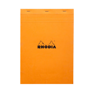 Rhodia #18 Notepad - Top Stapled - Squared, A4, Orange