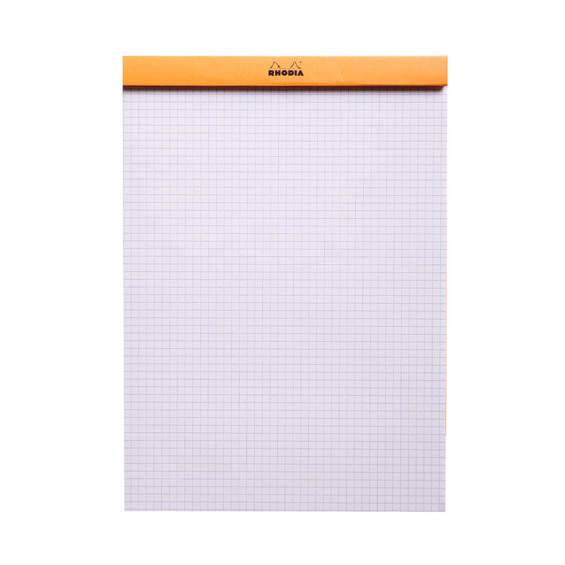 Rhodia #18 Notepad - Top Stapled - Squared, A4, Orange