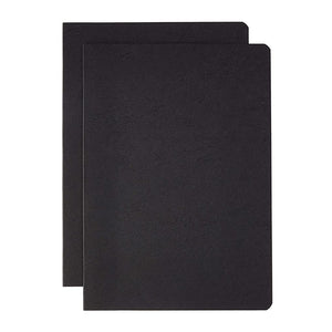 Clairefontaine Essentials Stapled Twin Set Notebooks - A4, Ruled, Black