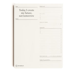 MiGoals Goal Pad White | MiGoals | Paperpoint Stationery South Melbourne