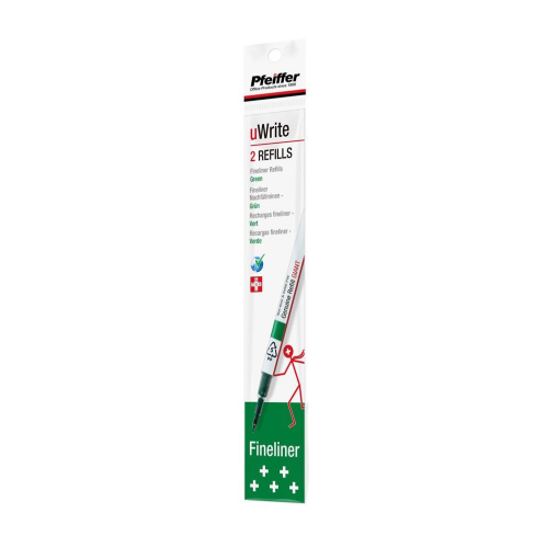 Pfeiffer uWrite Fineliner Refill - Green | Pfeiffer | Paperpoint Stationery South Melbourne