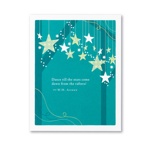 Positively Green Birthday Card - Dance till the stars come down...