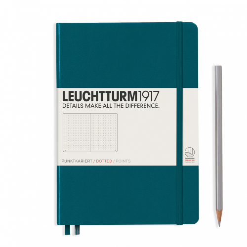 Leuchtturm1917 Notebook - Dotted, A5, Pacific Green