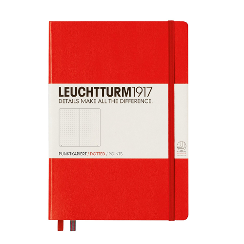 Leuchtturm1917 Notebook - Dotted, A5, Red | Leuchtturm1917 | Paperpoint Stationery South Melbourne