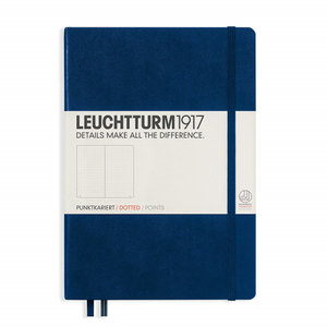 Leuchtturm1917 Notebook - Dotted, A5, Navy | Leuchtturm1917 | Paperpoint Stationery South Melbourne
