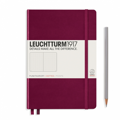 Leuchtturm1917 Notebook - Dotted, A5, Port Red