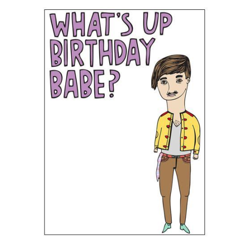 Able & Game Greeting Card - Whats Up Birthday Babe | Able & Game | Paperpoint Stationery South Melbourne