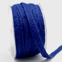 Ribbon: 10mm Jute Tape - Blue (per metre)