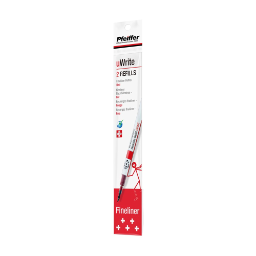 Pfeiffer uWrite Fineliner Refill - Red | Pfeiffer | Paperpoint Stationery South Melbourne