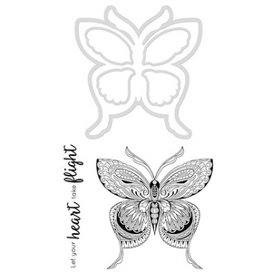 Kaisercraft Decor Die & Stamp Set - Butterfly