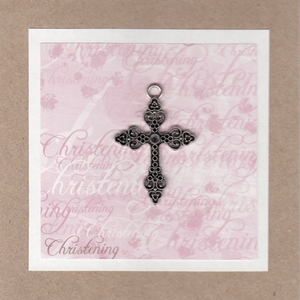 Lissie Lou Greeting Card - Christening Girl