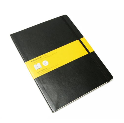 Moleskine Soft Cover Notebook - Squared, Extra Large, Black | Moleskine | Paperpoint Stationery South Melbourne
