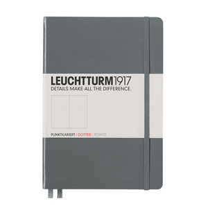 Leuchtturm1917 Notebook - Dotted, A5, Anthracite | Leuchtturm1917 | Paperpoint Stationery South Melbourne