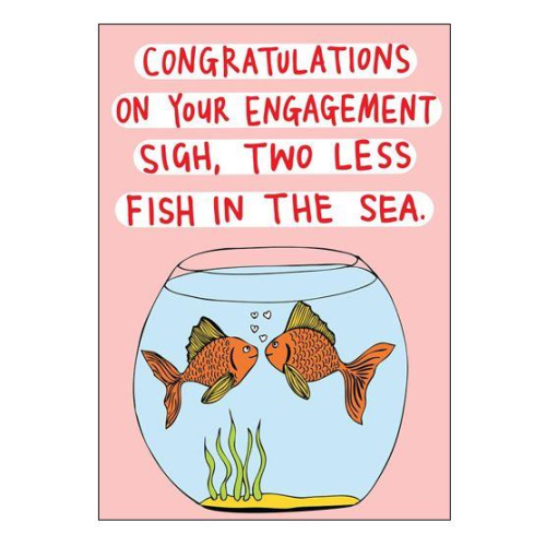 Able & Game Greeting Card - Sigh, Two Less Fish | Able & Game | Paperpoint Stationery South Melbourne
