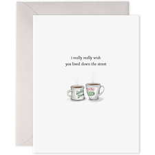 E Frances Greeting Card - Coffee Cups | E Frances | Paperpoint Stationery South Melbourne